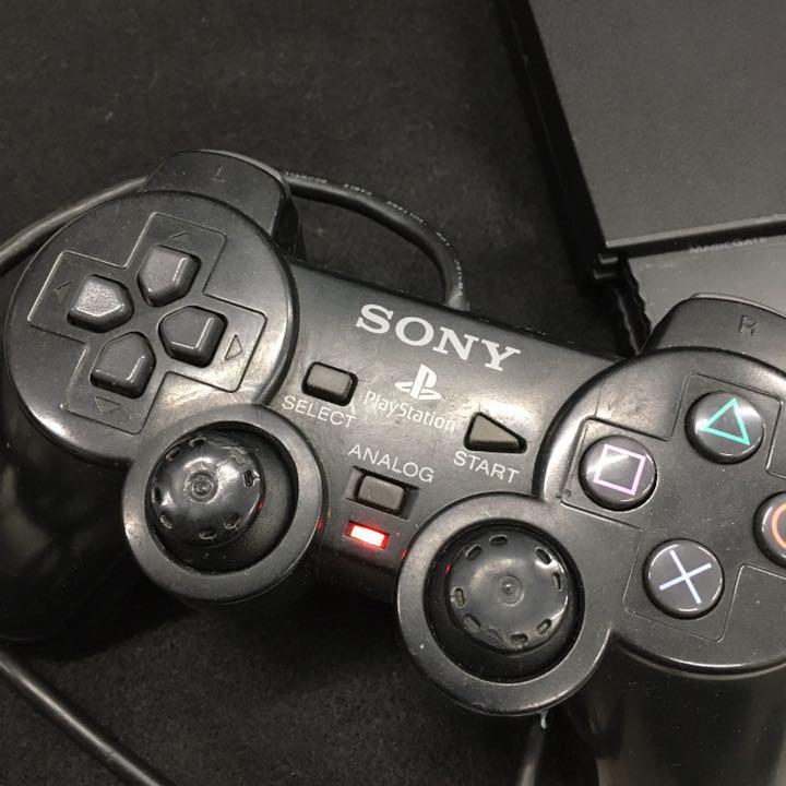 SONY PlayStation ソニー プレイステーション2 本体 SCPH-70000 ブラック AVケーブル 電源コード 8MBメモリーカード コントローラー×3