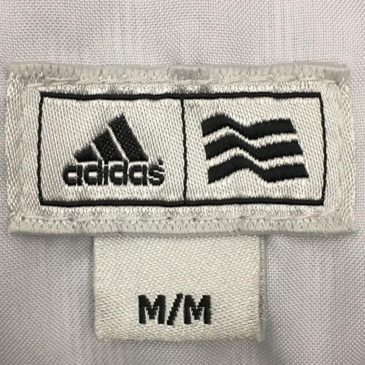 adidas GOLF アディダス ゴルフ スポーツウェア ハーフパンツ ショート ストライプ 刺繍パフォーマンスロゴ サイズM 水色