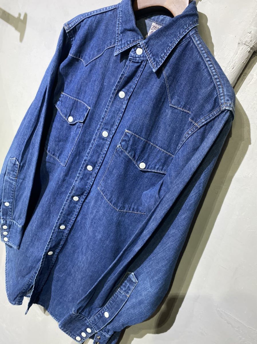 クーポン利用で1000円OFF 60年代Bar Cデニムウエスタンシャツ(バーシー