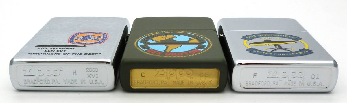 NAVY ZIPPO アメリカ海軍潜水艦 SSN-691, SSN-694, SSN-761 未使用新品