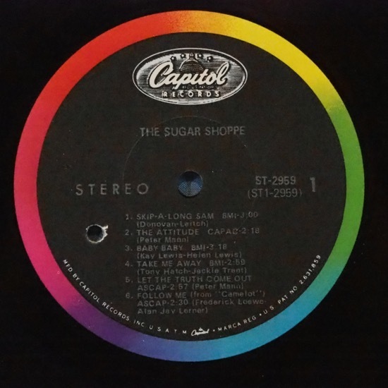 #CAPITOL STEREO*SUGAR SHOPPE,THE* free shipping ( conditions equipped ) great number exhibiting!*o Rige name record #