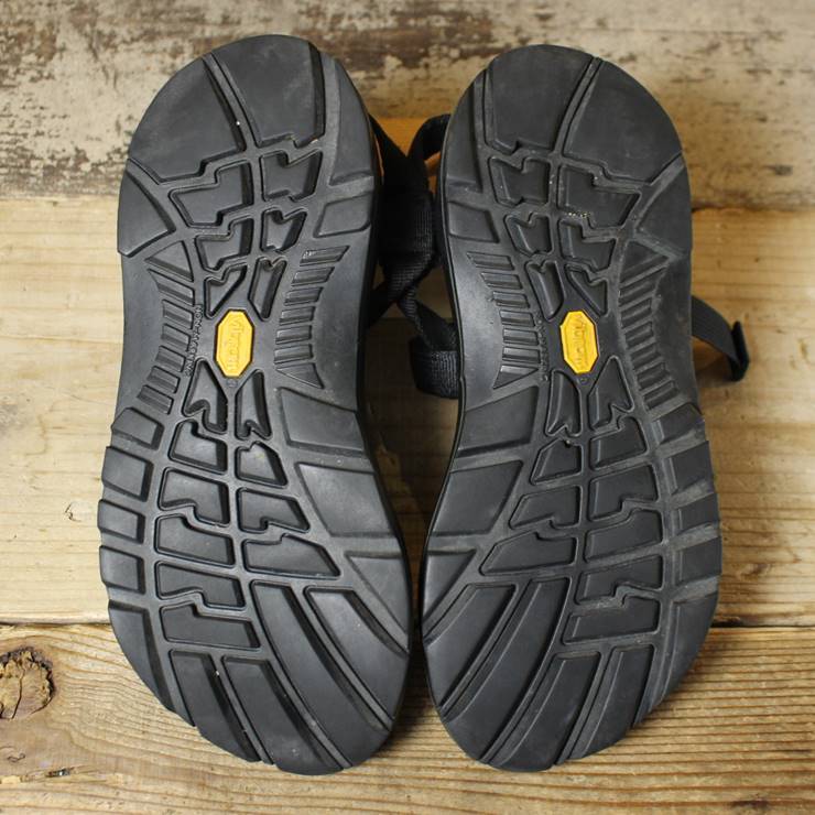 Chaco チャコ ブラック レディース Z1 スポーツサンダル 24cm vibramソール アウトドア 古着_画像3