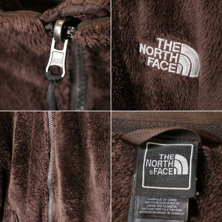 THE NORTH FACE ノースフェイス ボア フリース ジャケット ブラウン レディースM インナー アメリカ古着 121521aw3_画像2