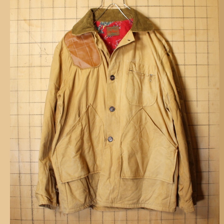 60s 70s USA製 SAFTBAK ダック ハンティングジャケット ベージュ
