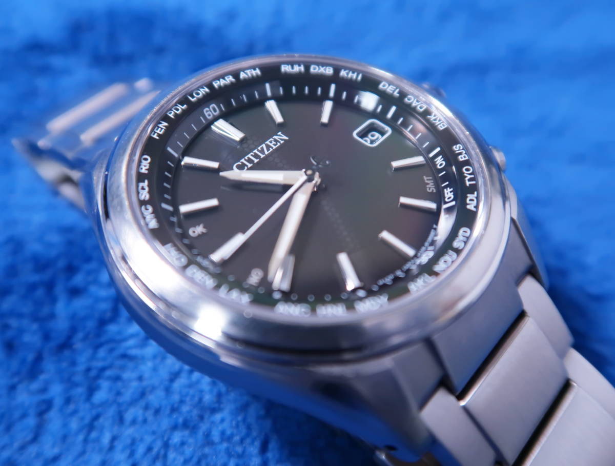 シチズン アテッサ CB1070-56E 電波ソーラー チタン メンズ腕時計 中古完全動作品 的詳細資料 | YAHOO!拍賣代標 | FROM  JAPAN
