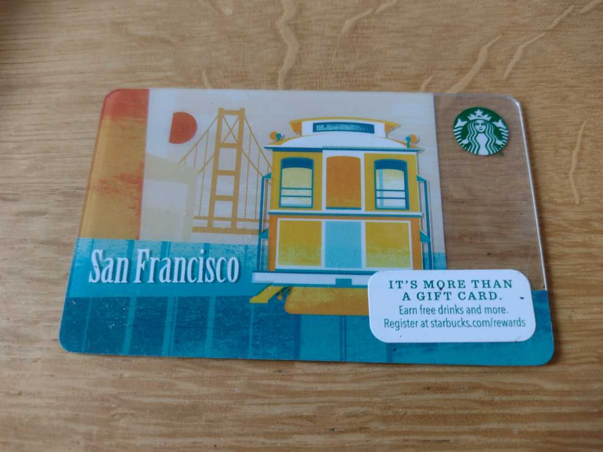 スターバックス カード スタバカード　北米 アメリカ サンフランシスコ 海外 限定 新品未使用_画像1