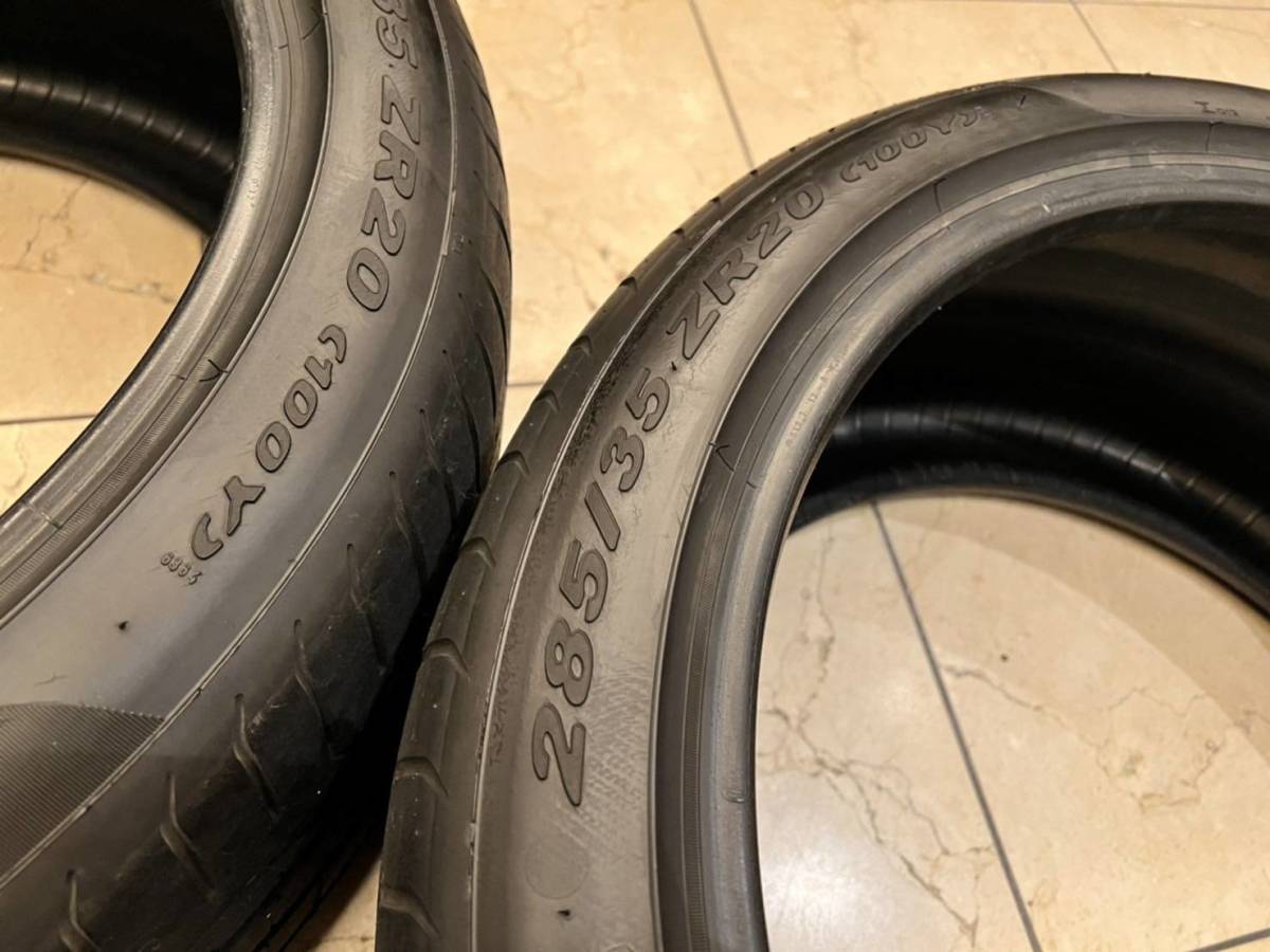 PIRELLI ピレリ P-ZERO 【タイヤ 285/35-20 2本セット】 残り6分山　管理:12-2740.2741-1842_画像3