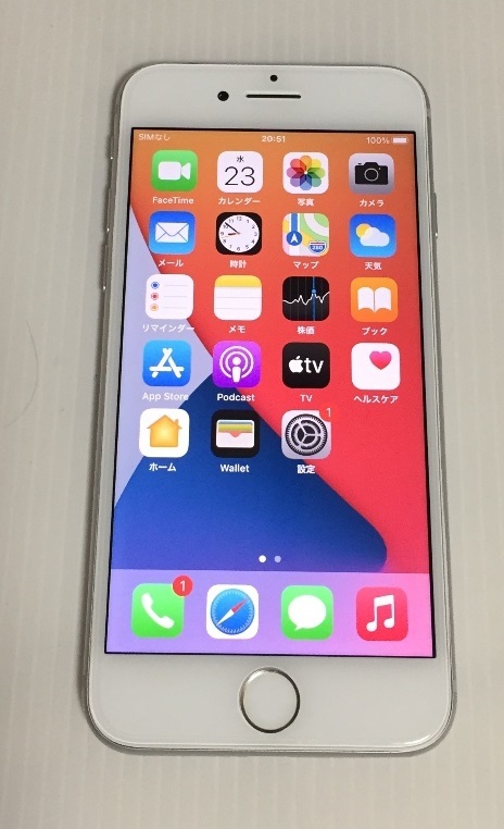 SIMフリー iPhone8 64GB 新品バッテリー100% シルバー 送料0円 www ...