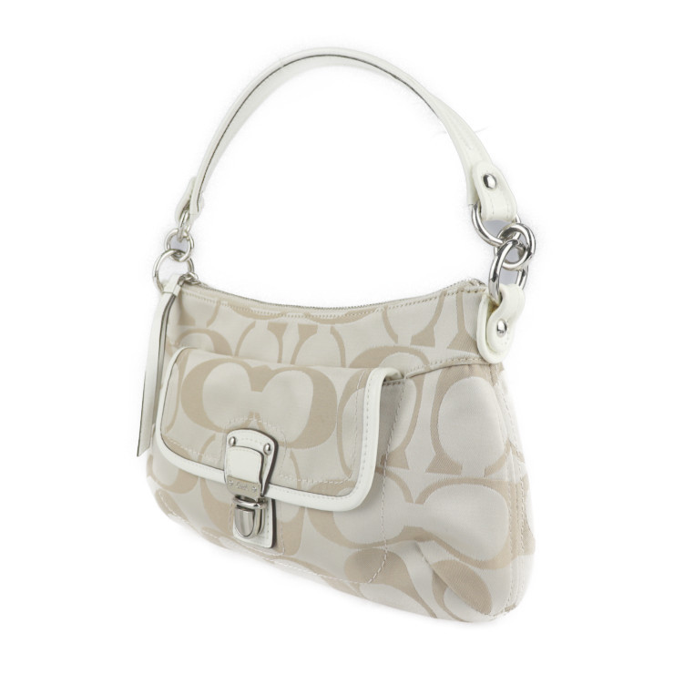 美品 COACH コーチ ポピー シグネチャー 18983 ショルダーバッグ