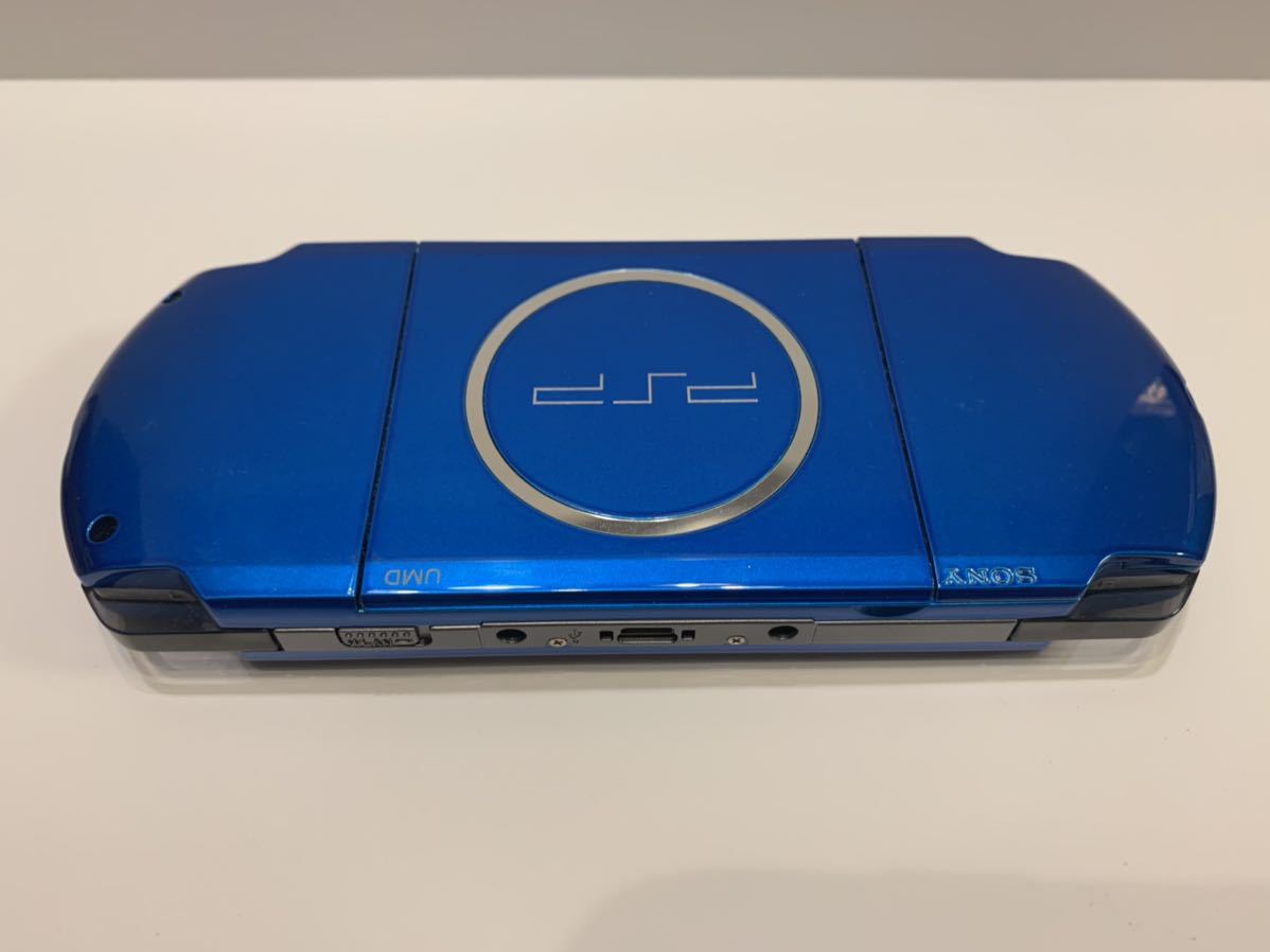 動作品 PSP-3000 本体＋バッテリー バイラント・ブルー/青/PSP本体