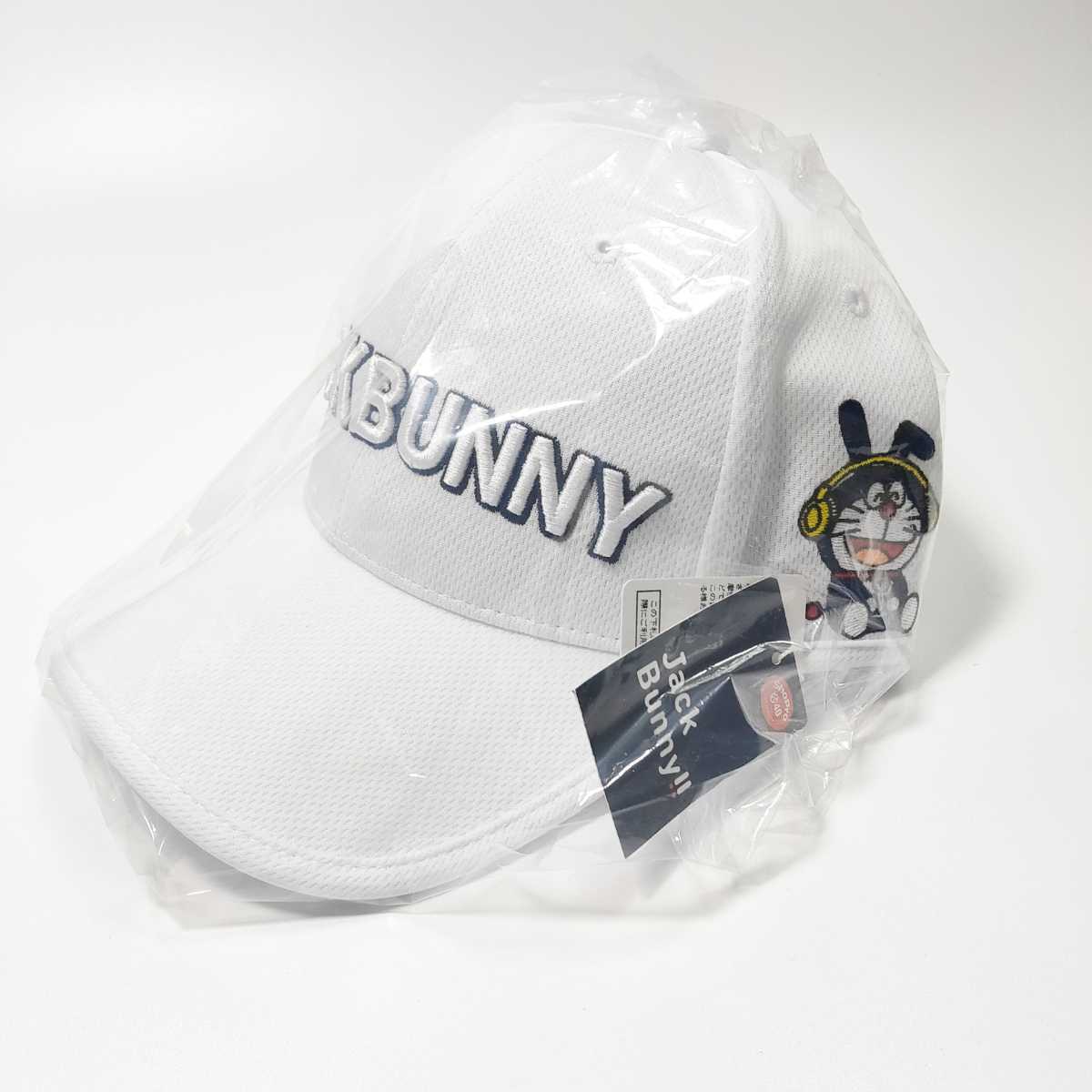 新品☆ジャックバニー ドラえもん キャップ ゴルフ 男女兼用 キャップ ホワイト 白 Jack Bunny!! Doraemon Cap 帽子  限定モデル