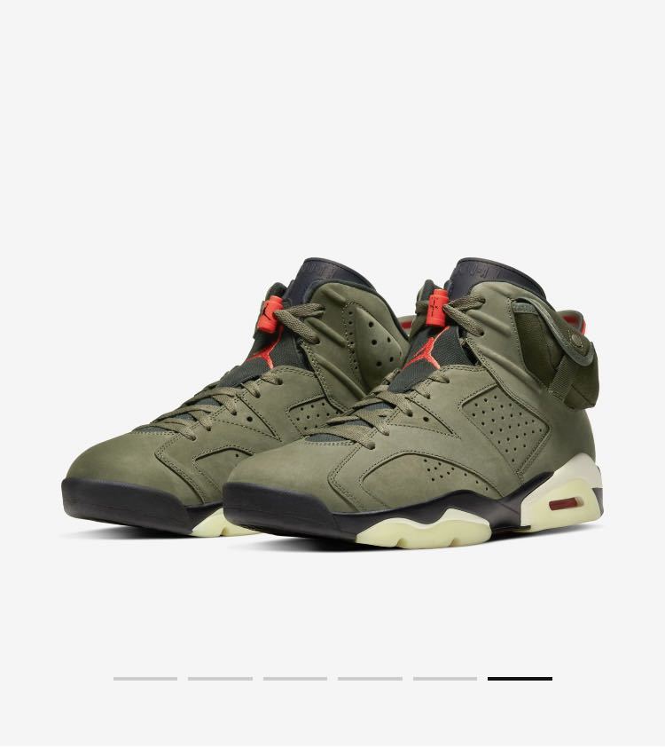 【新品】26.5cm NIKE Travis Scott jordan 6 SNKRS 購入 ナイキ エアージョーダン_画像2