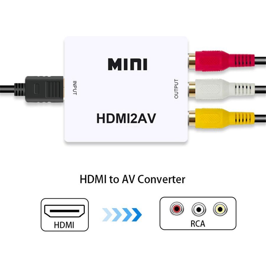 【ブラック】【万能コンバータ】 HDMI【PC/DVD】から AV【TV/モニター】へ出力する為の変換コンバータ コネクタ 【HDMI2AV】_画像6