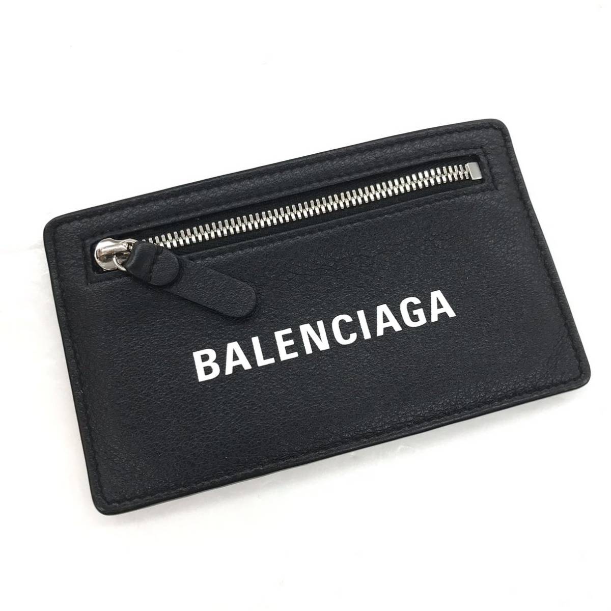美品 BALENCIAGA バレンシアガ EVERYDAY LONG CARD HOLDER レザー カードケース カードホルダー コインケース 小銭入れ 財布 501651 DLQ4N
