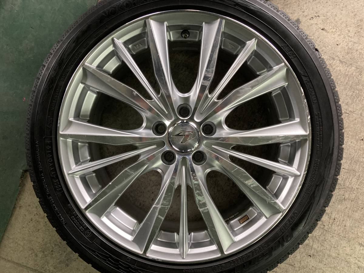 YT)中古アルミ・タイヤ WEDS レオニスVX 17×7J+47 100/5H DL ル・マンLM704/YH ブルーアースGT(AE51) 215/45R17 4本_画像2