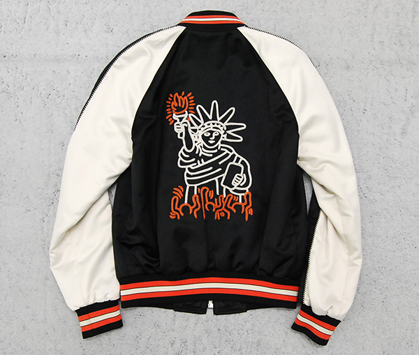 未使用 即完売モデル COACH×KeithHaring スカジャン 刺繍 女神