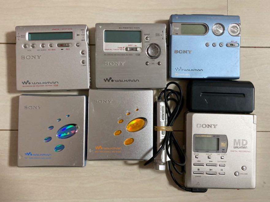 大量 SONY MD walkman 6台 セット まとめて 動作未確認 ソニー