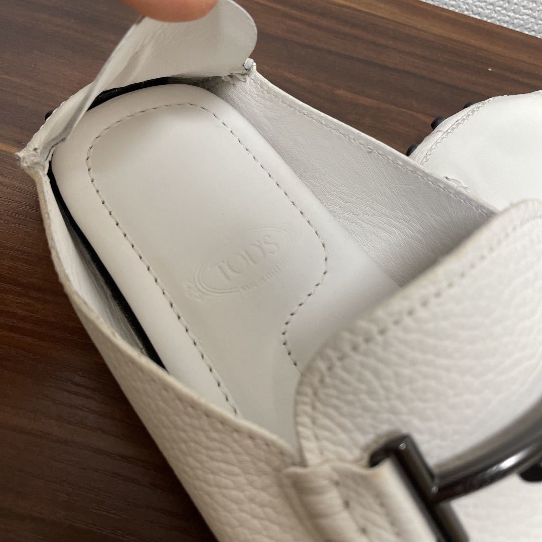 未使用品】TOD'S トッズ ドライビングシューズ ホワイト
