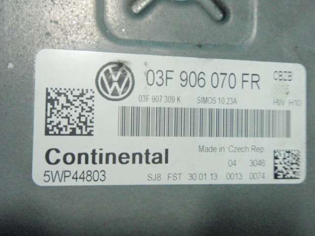 * 6RCBZ Volkswagen Polo TSI engine computer -ECU 03F906070 FR 310148JJ