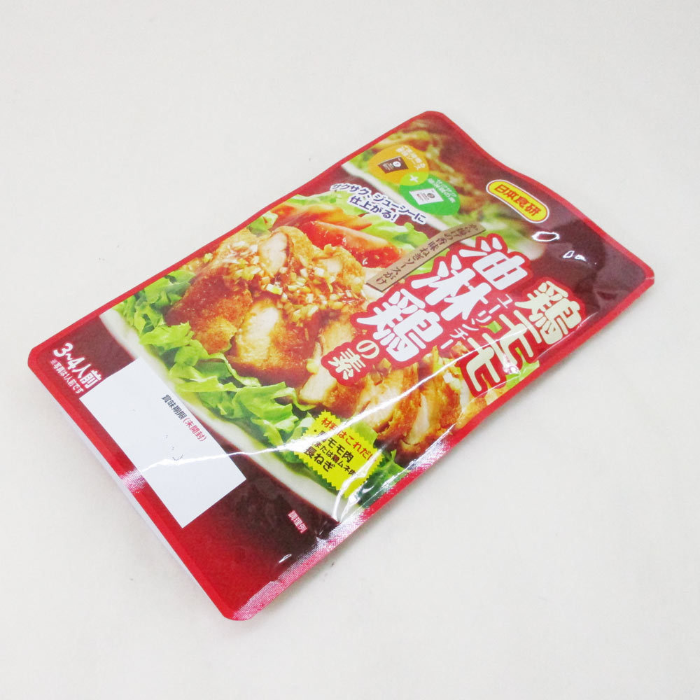 同梱可能 鶏モモ油淋鶏の素 日本食研 さっぱりとした酸味にごま油が香る香味ソースｘ１２袋/卸 代金引換便不可品_画像3