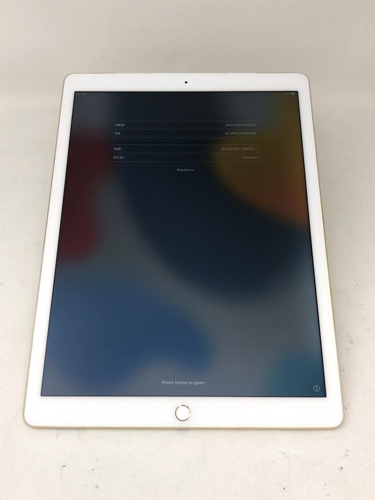 U284【動作問題無し・一部ジャンク品】 iPad PRO 12.9インチ(第1世代