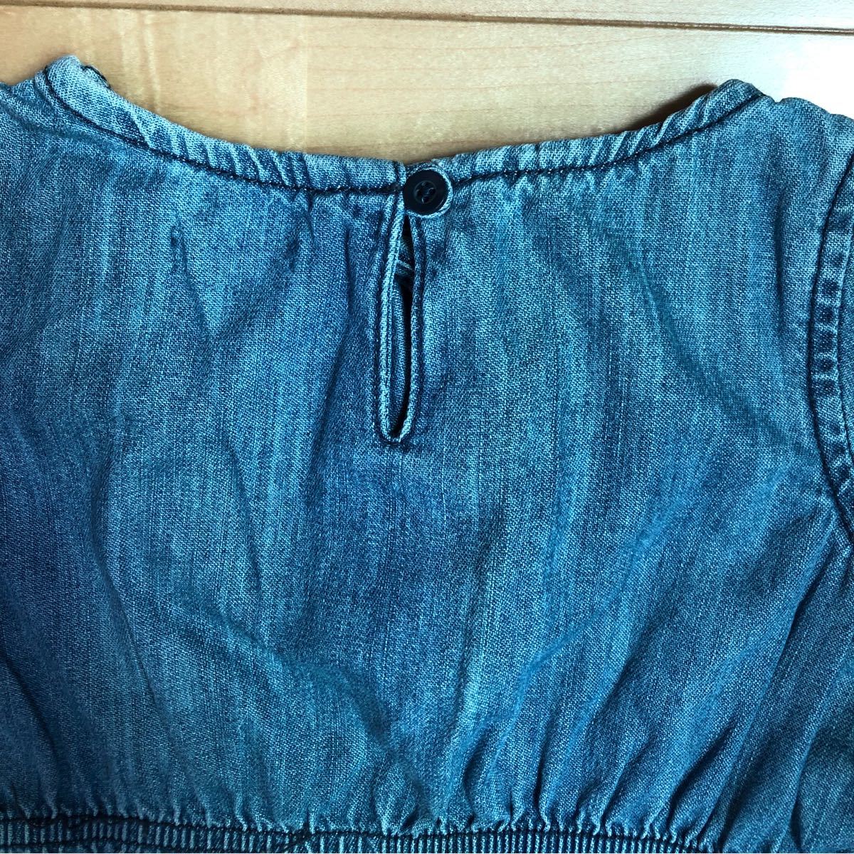 90-95cm  BabyGap  デニム 半袖 ワンピース