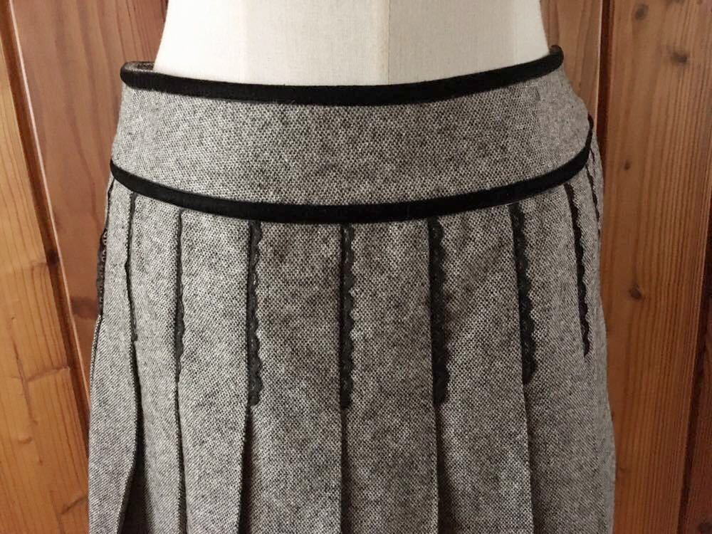 iiMK Michel Klein lady's pleated skirt 36 M size rank tsi-do black series adult pretty skirt I I.M ke-K