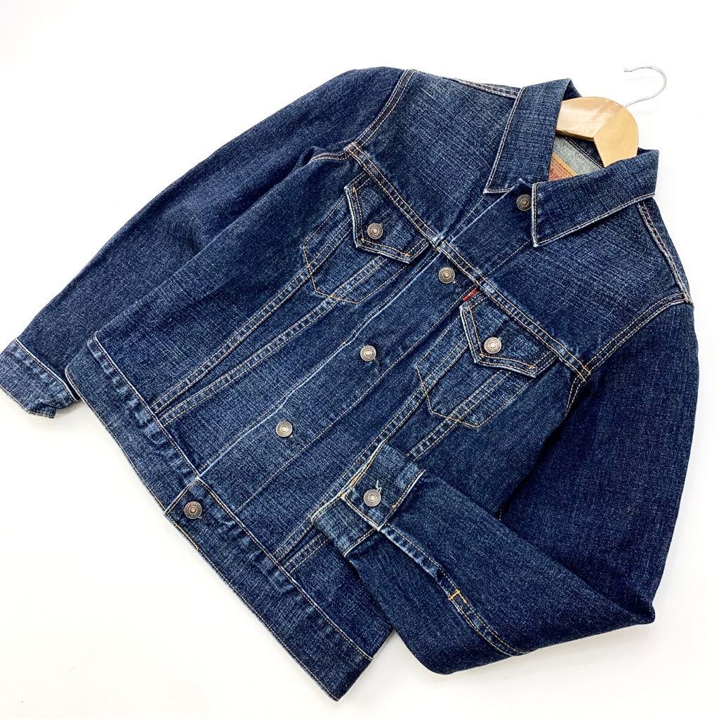 リーバイス LEVIS 78500 色濃い目 デニムジャケット ジージャン Mサイズ 細身 キレイめ 好デザイン♪アメカジ 好デザイン♪■O101_画像1