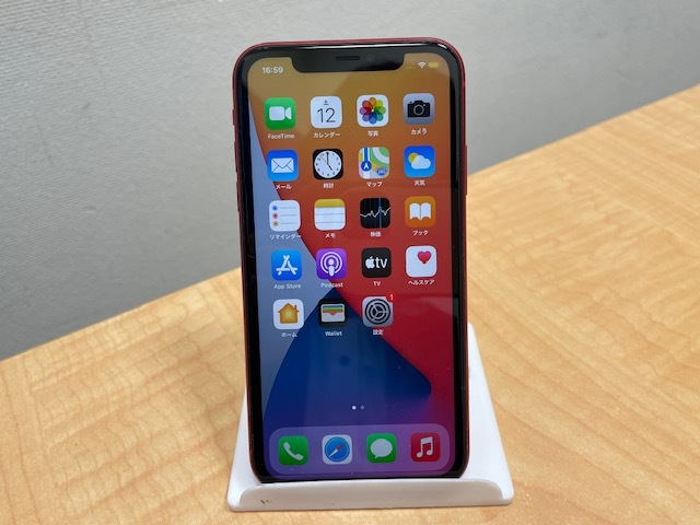 ※47479 AU Iphone11 64GB MWLV2J/A RED USED 初期化済み ネットワーク判定〇