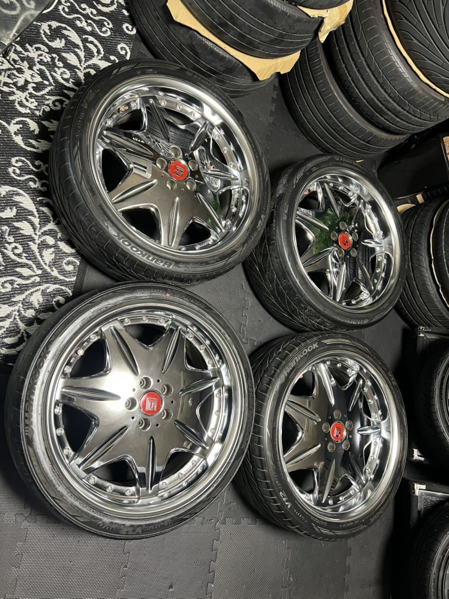 WORK LS207 クロームメッキ 20インチ 8.5J+39 PCD114.3 5穴 ハブ径73