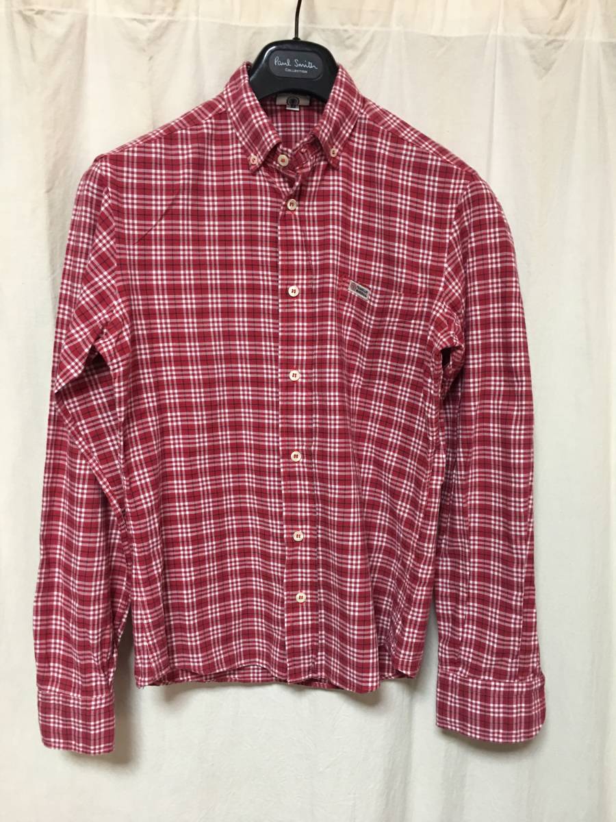 FRANKLIN MARSHALL Frank Lynn Marshall long sleeve check shirt red series XS secondhand goods 