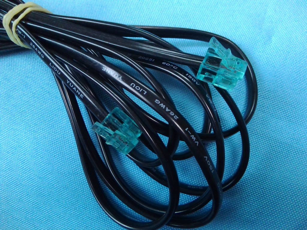  modular cable telephone machine code telephone line length 3m outside fixed form postage 140 jpy possible 