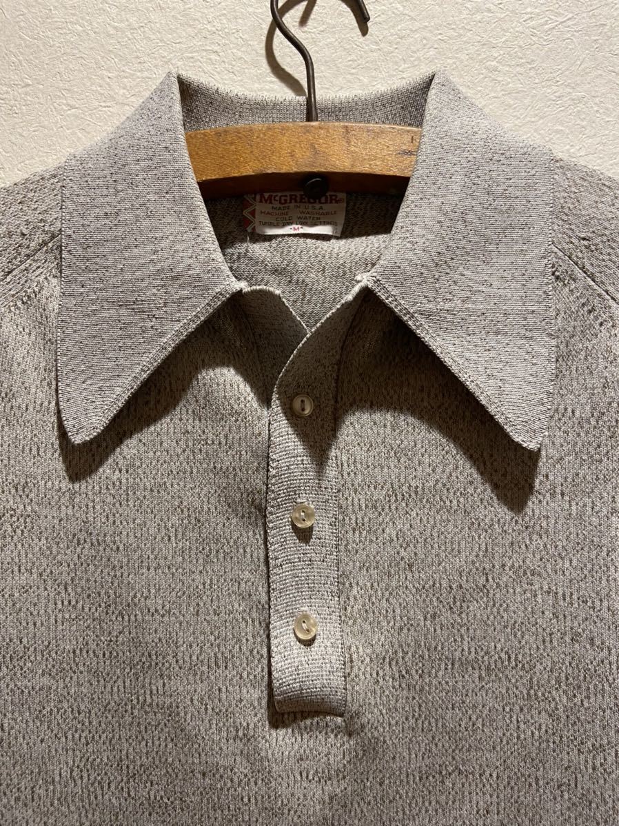 希少《ミントコンディション》60s アメリカ製 McGREGOR ポロシャツ マクレガー Mサイズ ビンテージヴィンテージ_画像1