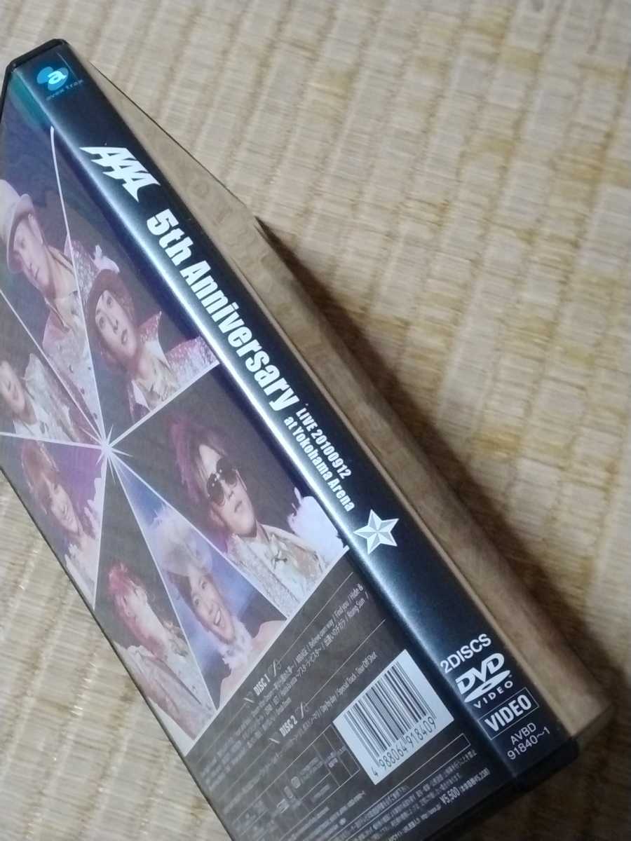 AAA DVD 2枚組 5th Anniversary LIVE 20100912 DVD at Yokohama AAA DVD 2枚組 5th Anniversary LIVE 20100912 DVD at Yokohama