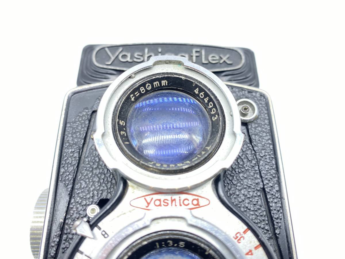 【2003】yashicaflex 二眼カメラ ヤシカフレックス 1:3.5 f=8.0cm フィルムカメラ　ジャンク 映像家電【406203000005】_画像7