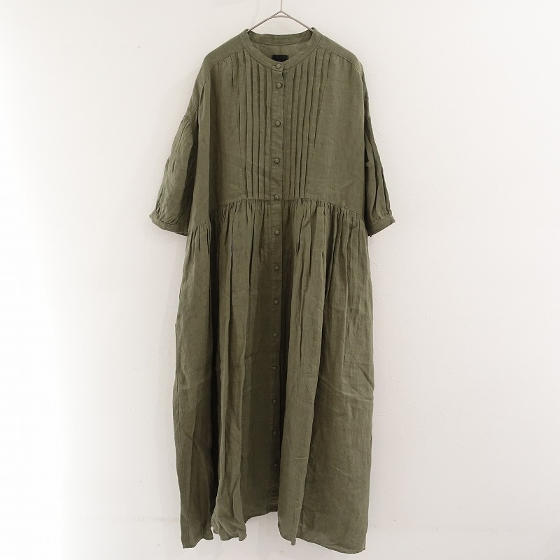 □TANDEY オオカミとフクロウ *リネンピンタックシャツ □TANDEY オオカミとフクロウ *リネンピンタックシャツ