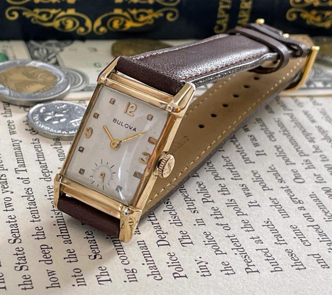 名品】ブローバ/Bulova/1940's/アンティーク/手巻き/スクエア 名品】ブローバ/Bulova/1940's/アンティーク/手巻き/スクエア