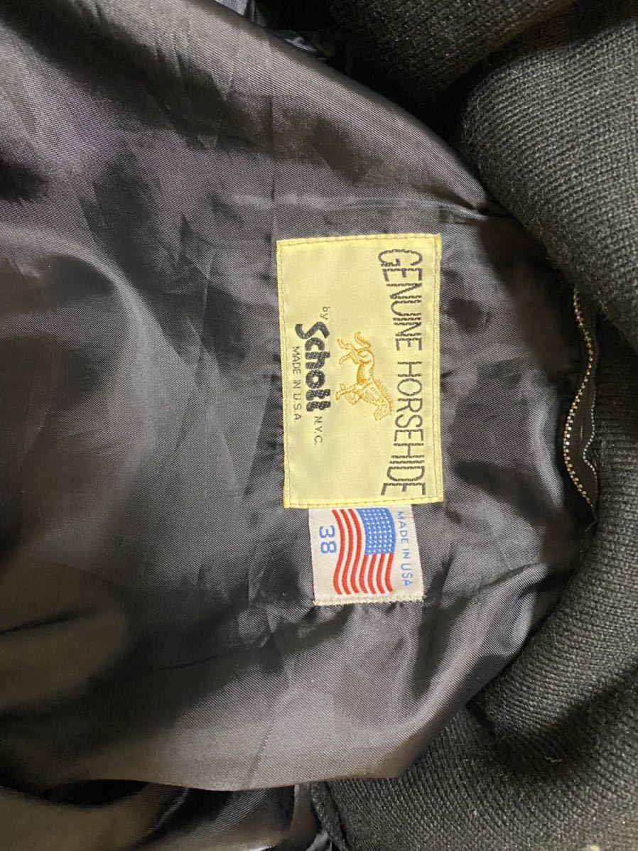 Schott 641hh ホースハイド 馬革 レザーシングルライダース ジャケット