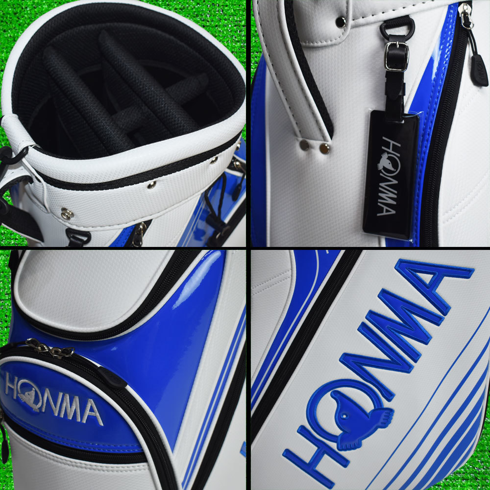 ＨＯＮＭＡ ホンマ ゴルフ キャディーバック 9型【ホワイト/ブルー】新品！_画像4