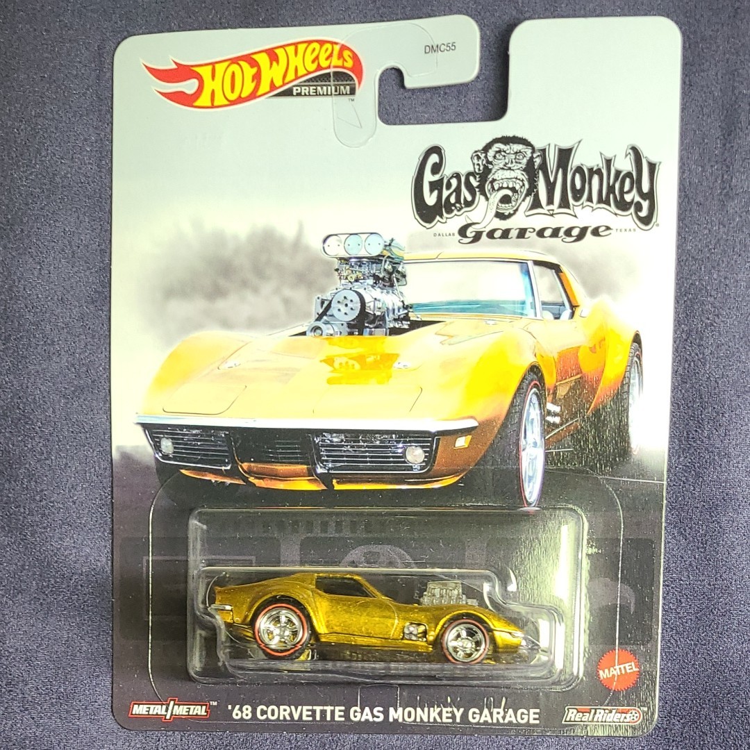 新品】 '68 コルベット ガスモンキー ガレージ ホットウィール セット