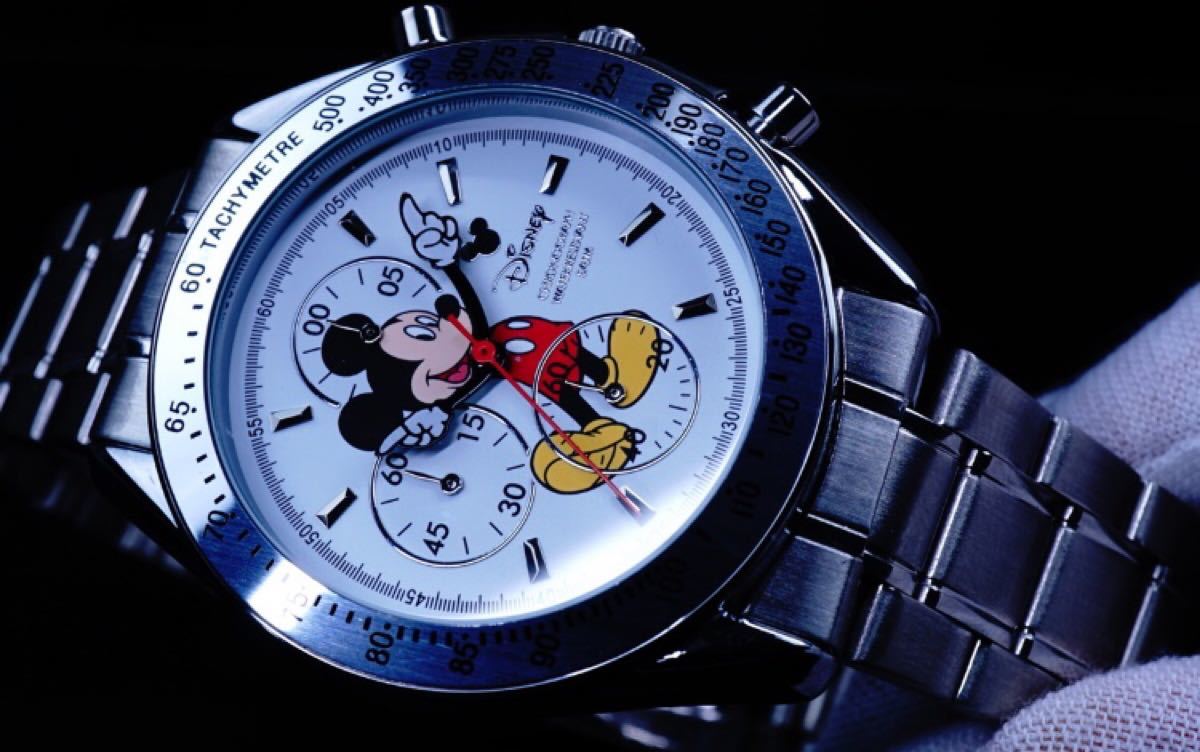 Disney限定/MICKEY ミッキーマウス 腕時計/スピードマスター クロノ