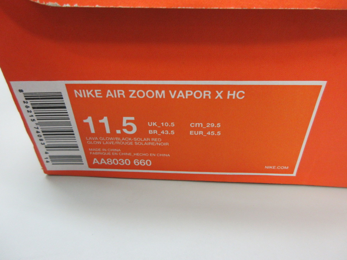 1000円～未使用　ナイキ NIKE AIR ZOOM VAPOR X HC AA8030-660 スニーカー　サイズ29.5cm_画像6