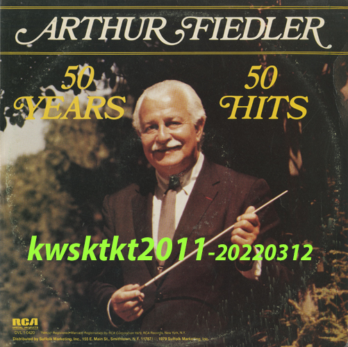 DVL1-0420★Arthur Fiedler　50 Years, 50 Hits_画像1