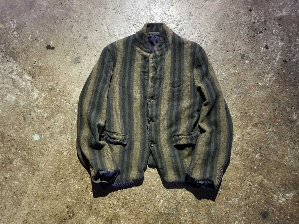 COMME des GARCONS HOMME PLUS 94AW 袖切替ウール縮絨ジャケット 1994AW AD1994 コムデギャルソンオムプリュス 初期縮絨 90s_画像1