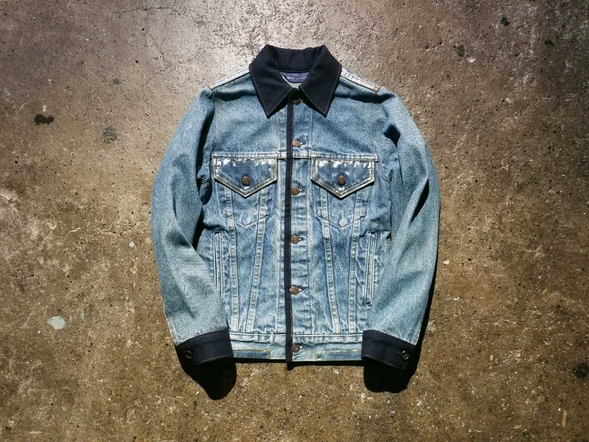 COMME des GARCONS 1989 青山SP 初期 LEVI'S 塩ビ 70506 USA製 デニムジャケット 80s コムデギャルソン リーバイス 再構築 vintage_画像1