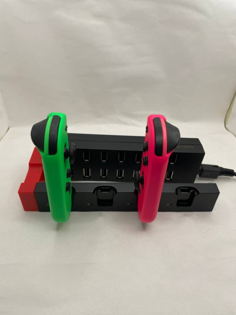 お買い得 switch スイッチ コントローラー 充電 スタンド チャージャー ハブ　自宅　家電　ゲーム 最大4台(2セット)と本体を同時充電可能