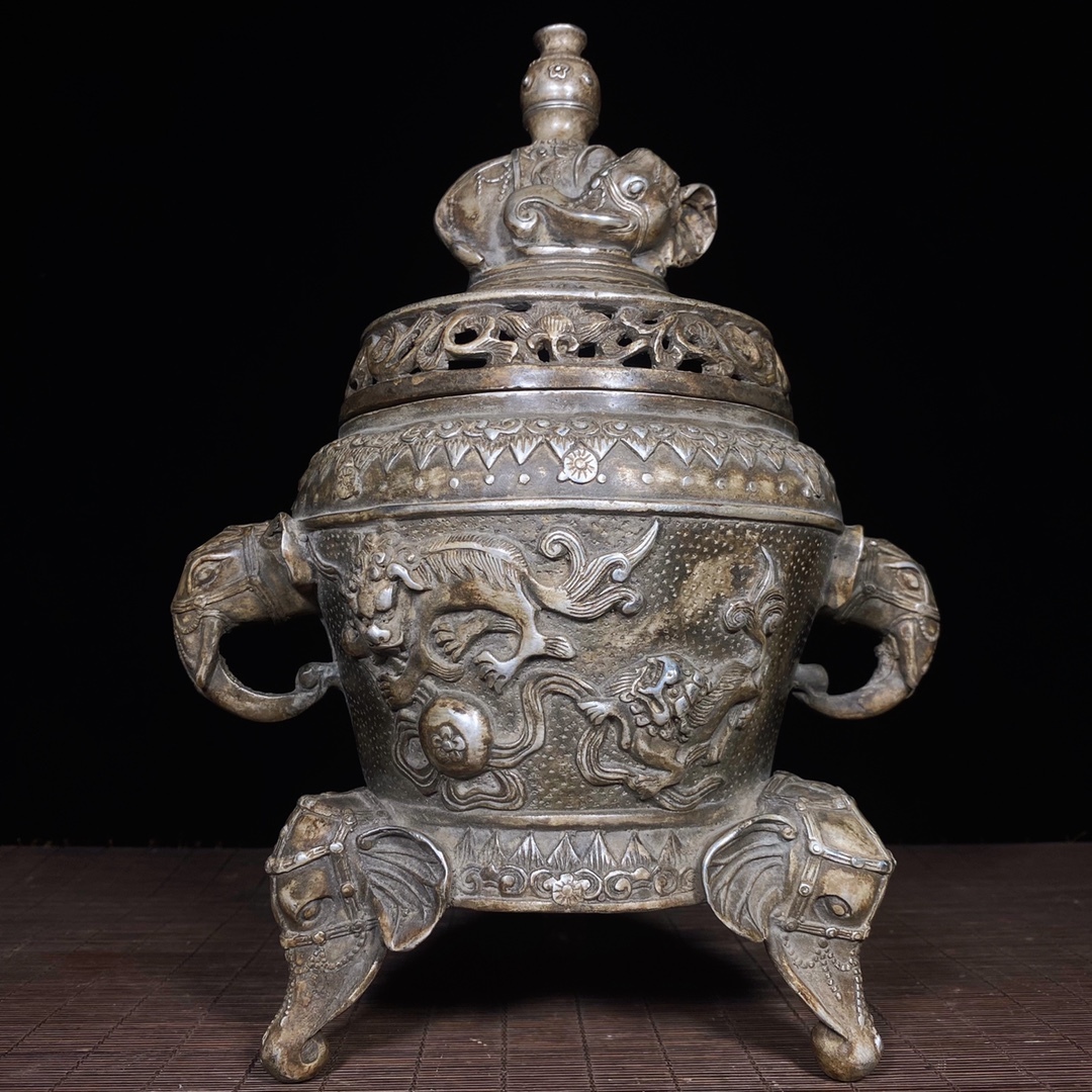 銀座3_L9685 中国古美術 人間国宝 中国骨董 銅製品 時代物 置物 珍品旧蔵 伝世家珍 その他