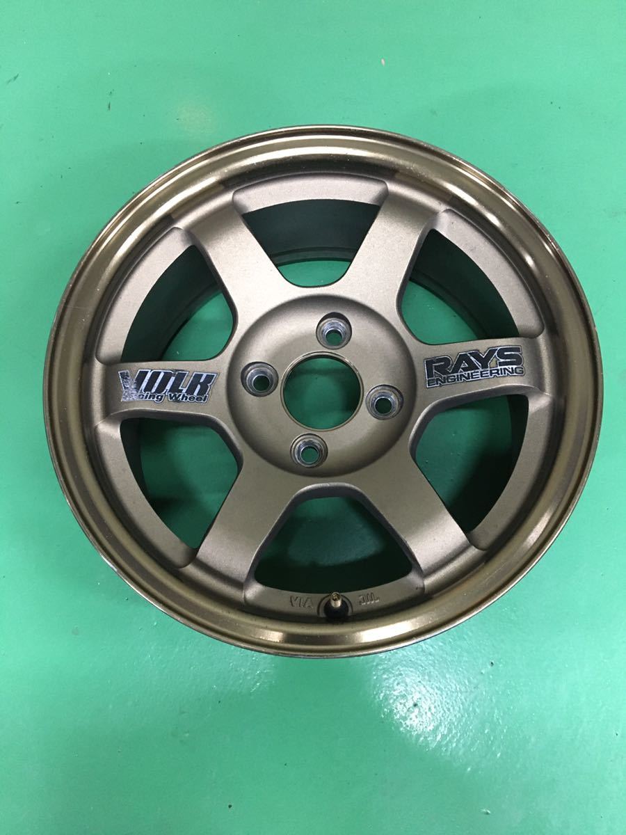 RAYS TE37 14インチ 6.5j +15 PCD100 4穴 1本 ボルク Volk www.lram