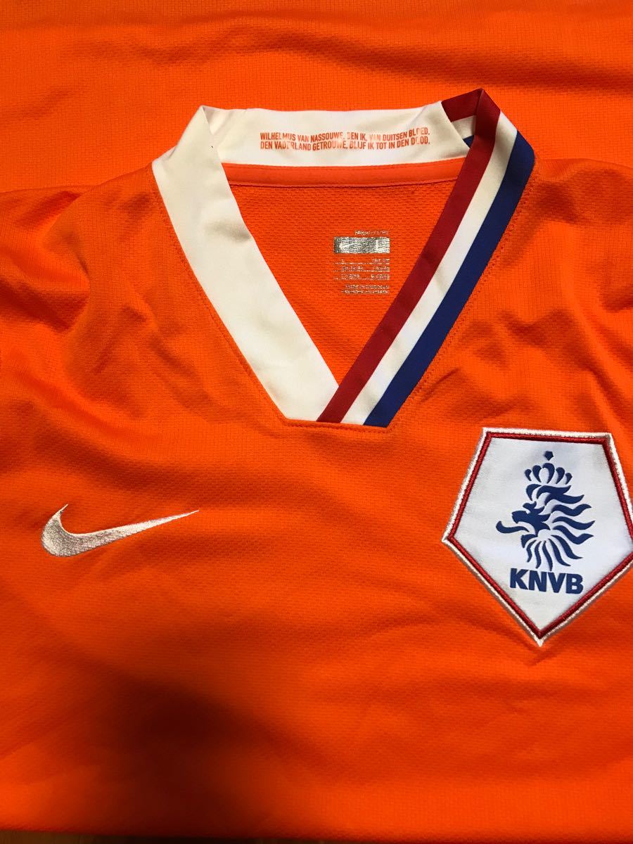 NIKE（ナイキ）オランダ代表 08/09 サッカー　ユニフォーム ホーム半袖　オレンジ