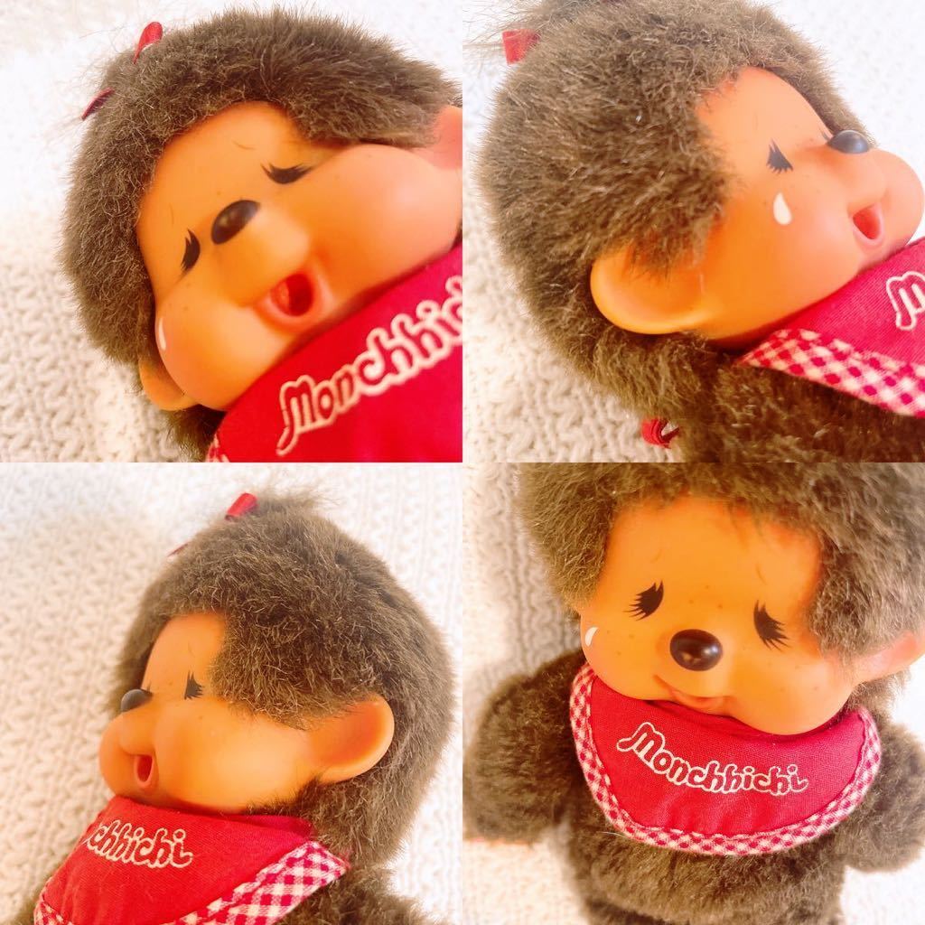 ★Monchhichi★昭和レトロ★泣き顔★女の子★ぬいぐるみ★モンチッチ★SEKIGUCHI★セキグチ★人気★ドール★サル猿★20cmおしゃぶり赤_画像5